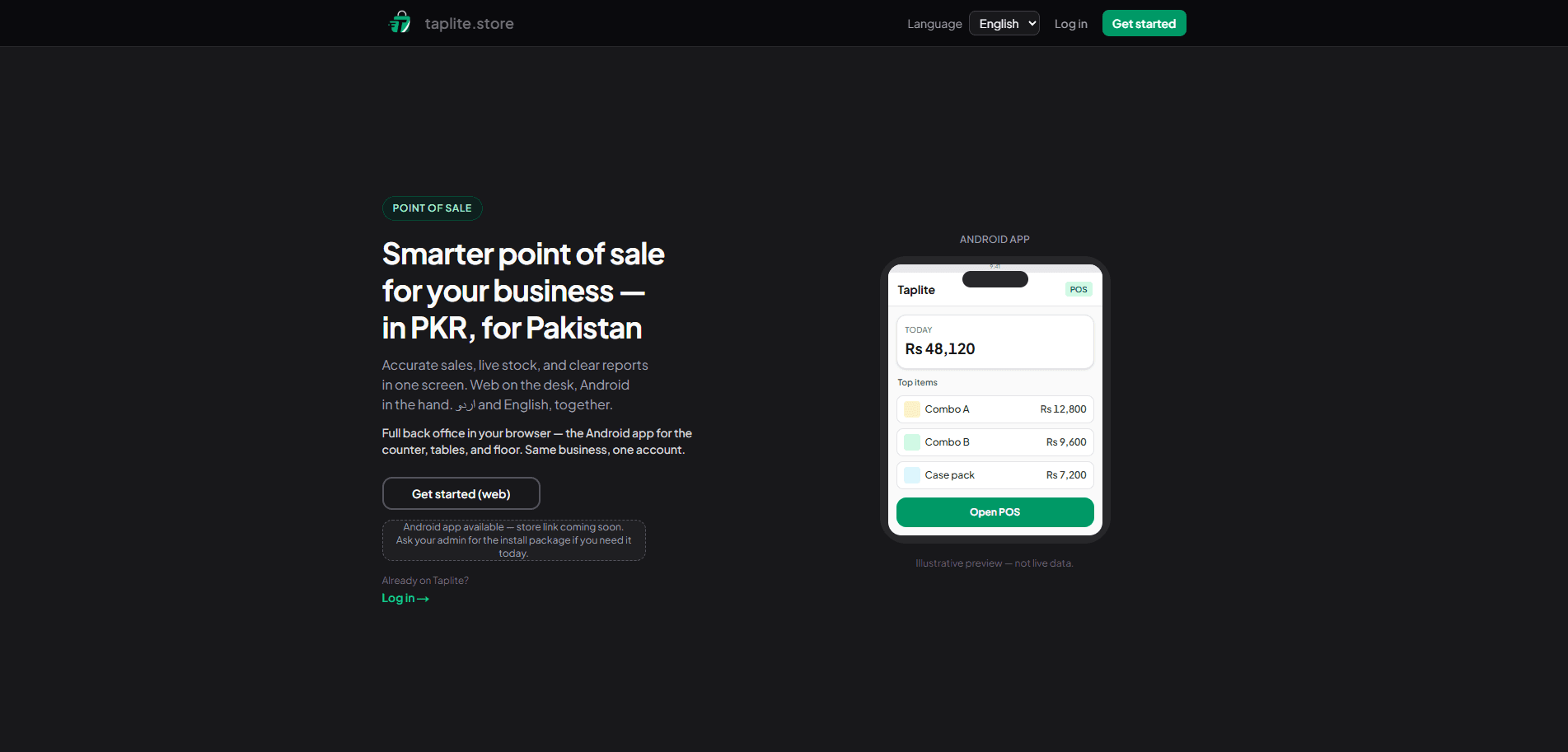 Taplite POS platform